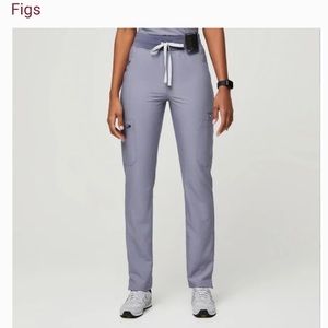 FIGS Yola 2.0 skinny scrub pants Vapor Blue Space Dye XS petite